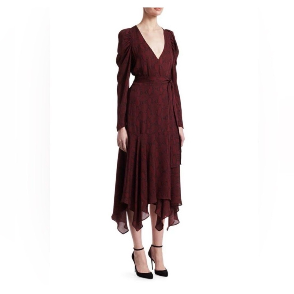 SOLD ⭐️ ALC Snakeskin Wrap Dress